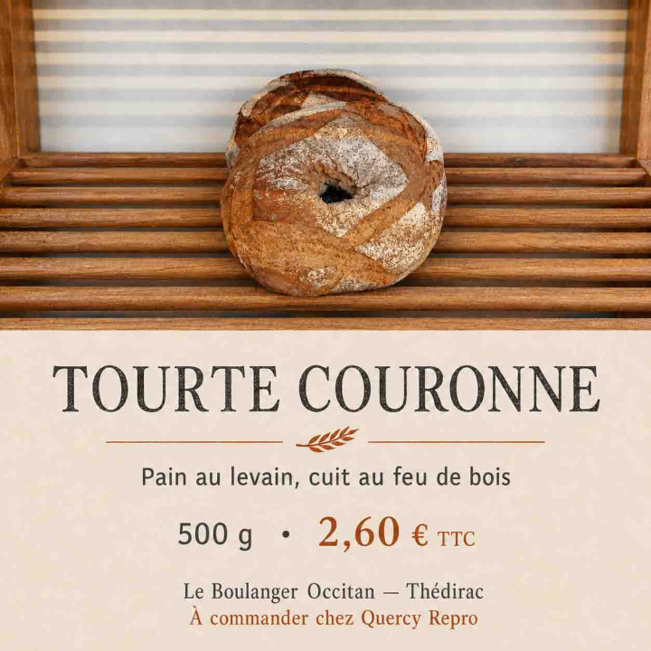 Tourte couronne pain - 500 g